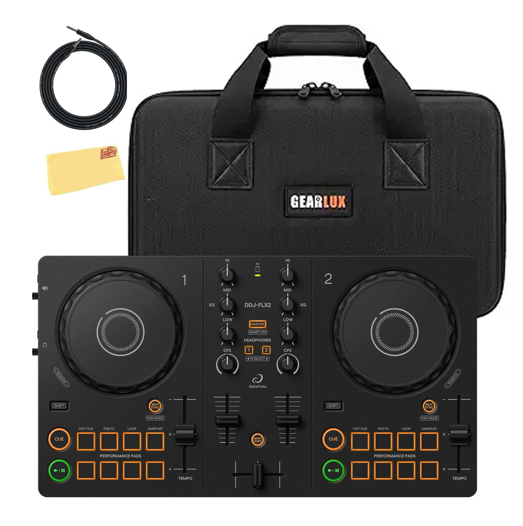 Pioneer DJ AlphaTheta DDJ-FLX2 Compact 2-Channel DJ Controller