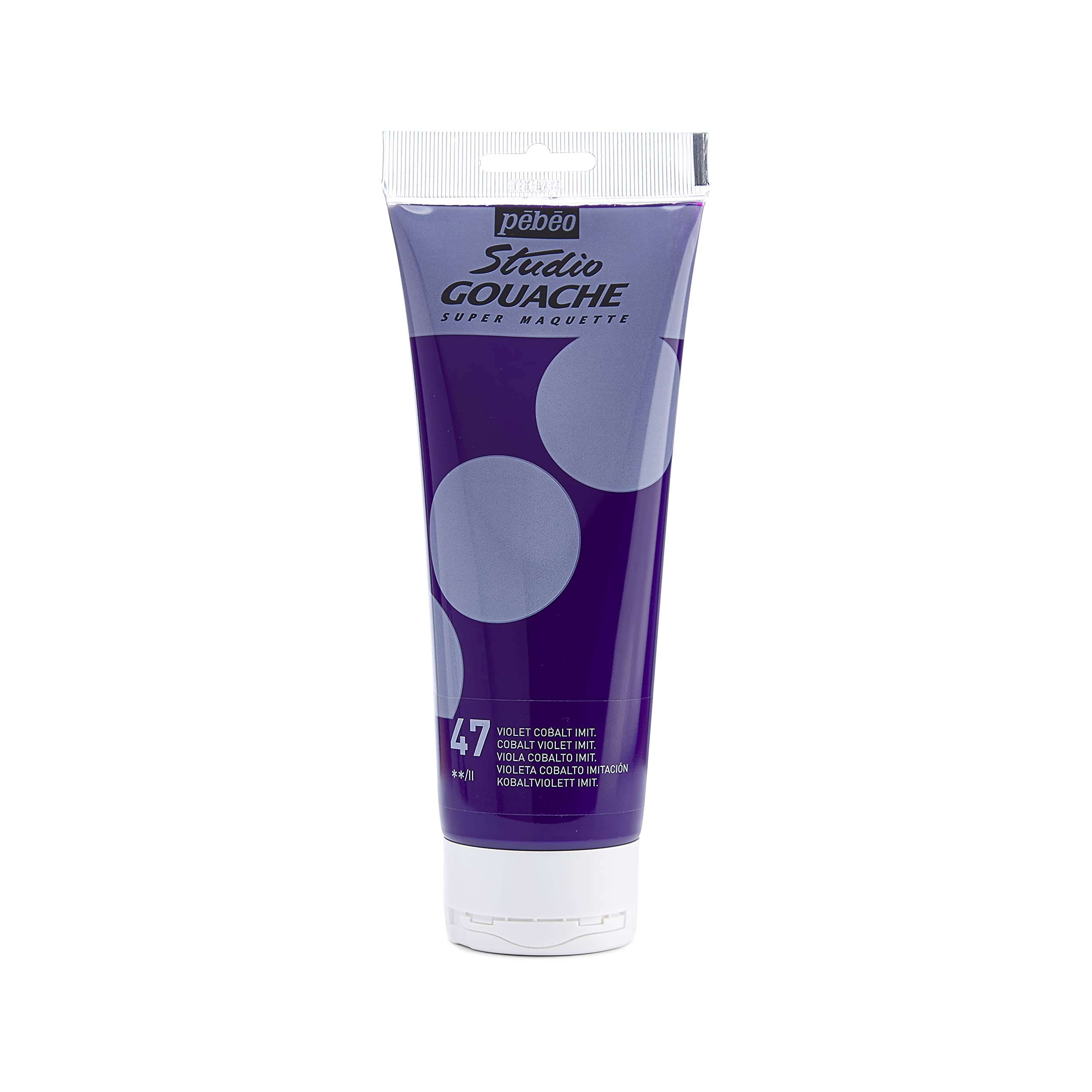 PEBEO 270-047 220 ml Studio Gouache, Cobalt Violet Imitation, Blue