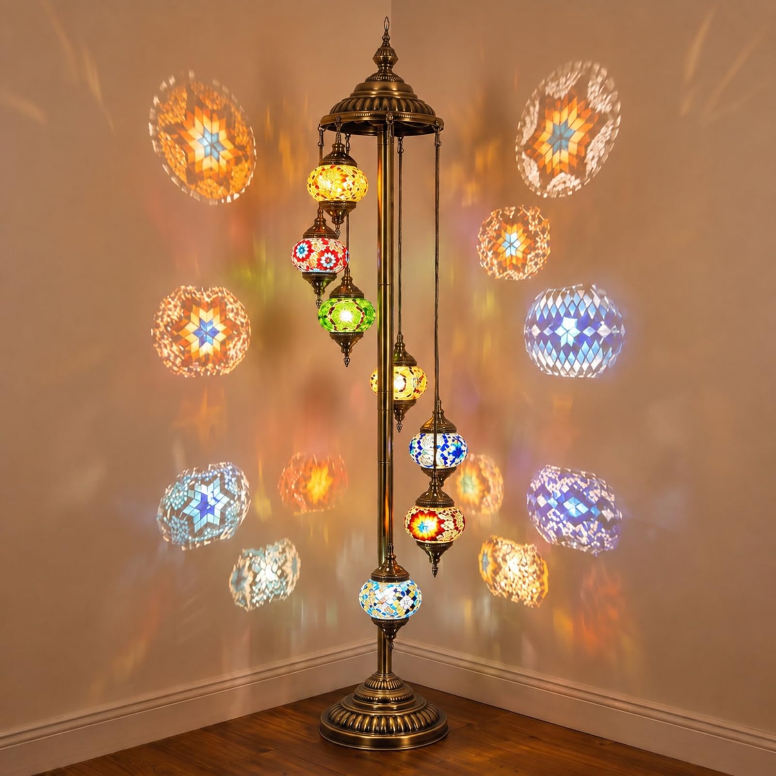 Amazon.com: Hortsun Turkish Lamp Moroccan Floor Lamp Handmade