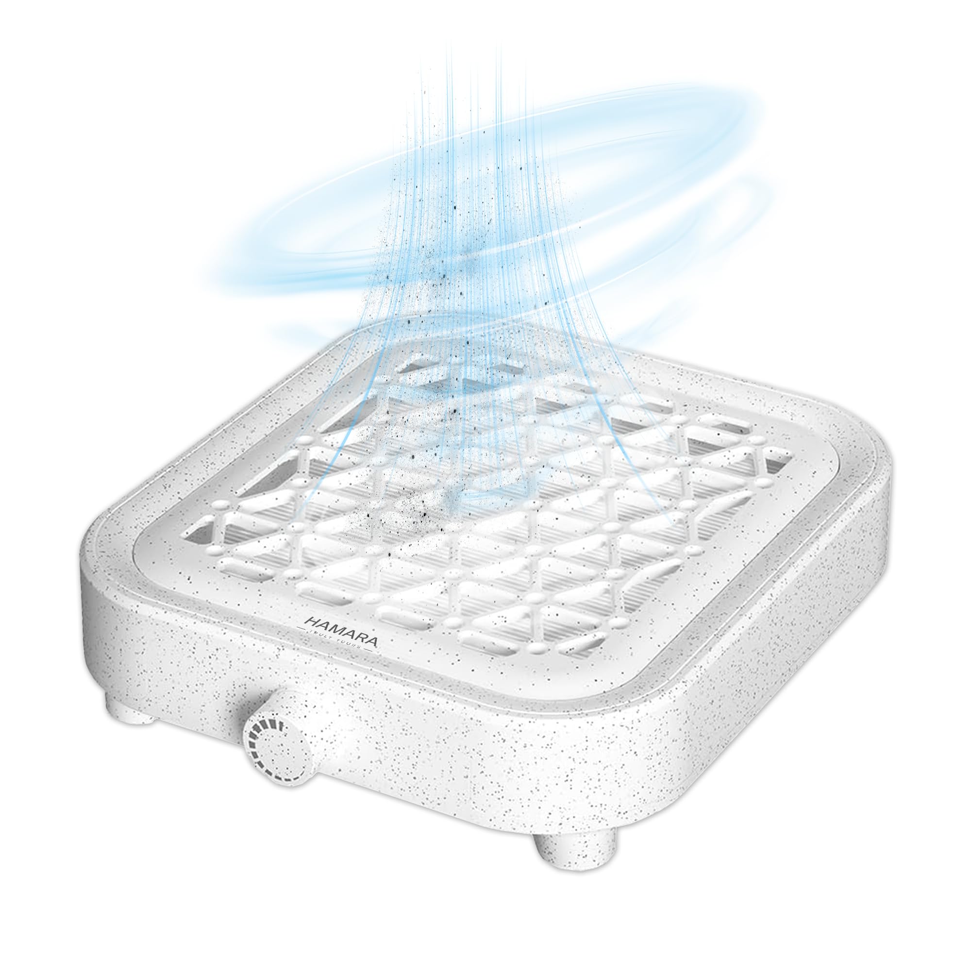 Colector de polvo de uñas, silencioso y potente, tecnología compacta de colector de polvo con filtro reutilizable, turbina sin escobillas de succión de 4000 RPM para una máxima succión de polvo y bajo