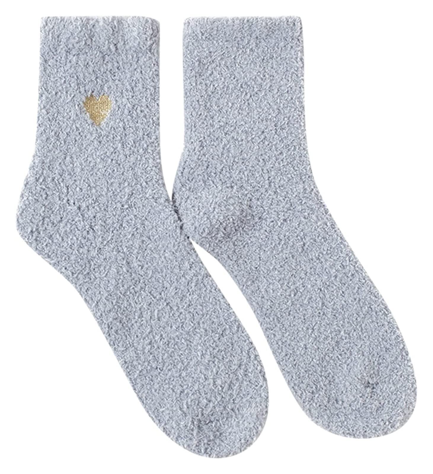 Calzini Termici Calze Invernali Calzini Da Donna Con Motivo A Cuore ， Calzini Da Donna In Cotone Carino Calzini In Cotone Alla Moda Calzini (Color : G, Size : One Size)