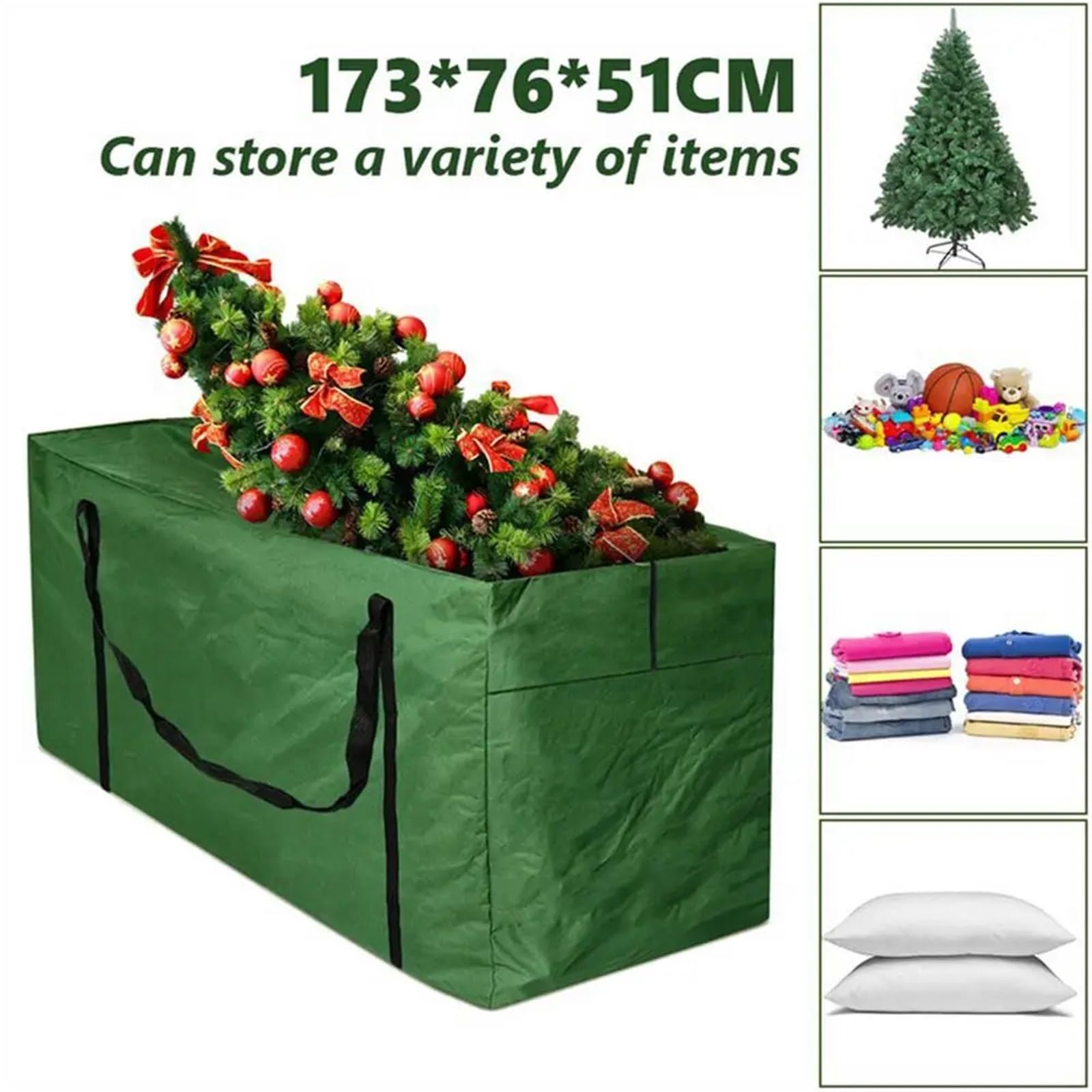 Cuscini for tende da giardino impermeabili for mobili Custodia grande for custodia for cuscino extra Borsa for albero di Natale Per Cuscini(122X39X55 cm)