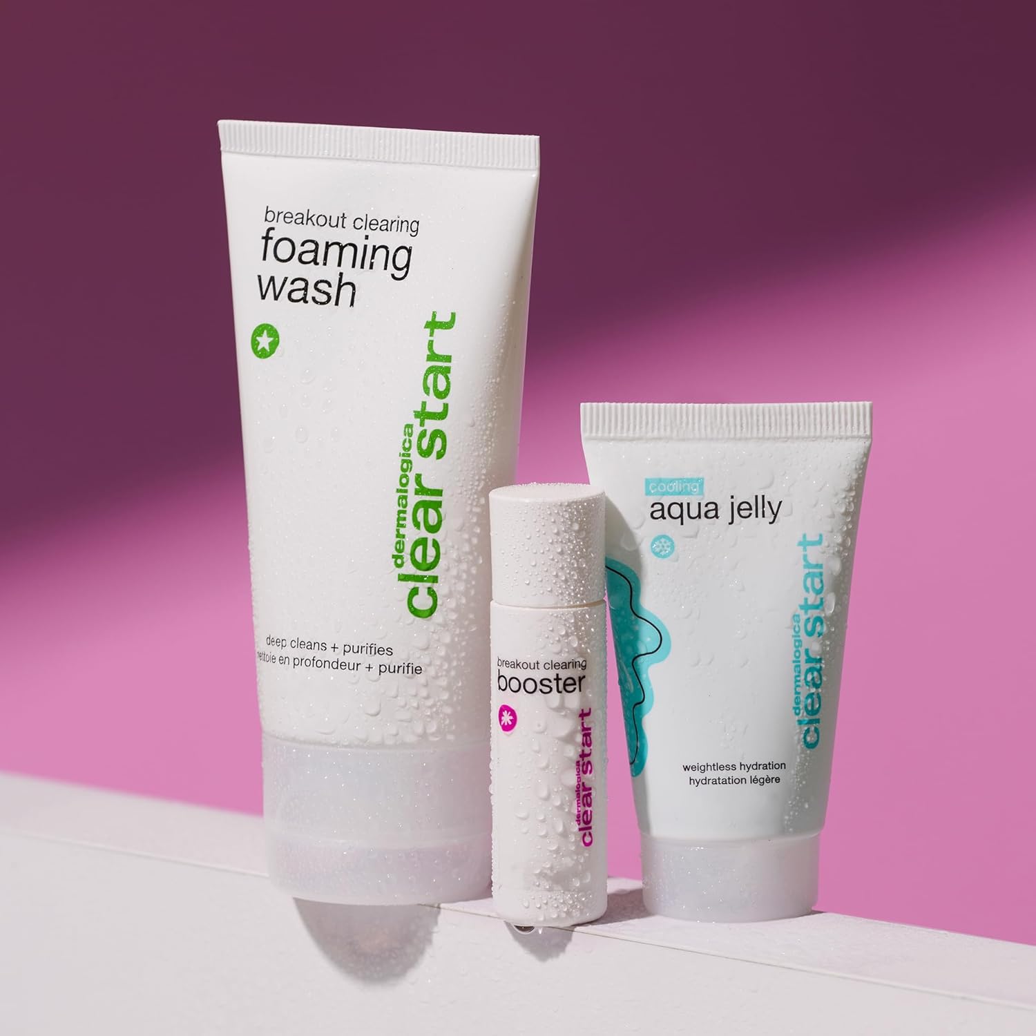 Dermalogica Clear Start Breakout Clearing Kit Contains Acne Face Wash, Breakout Clearing Spot Treatment & Cooling Moisturizer