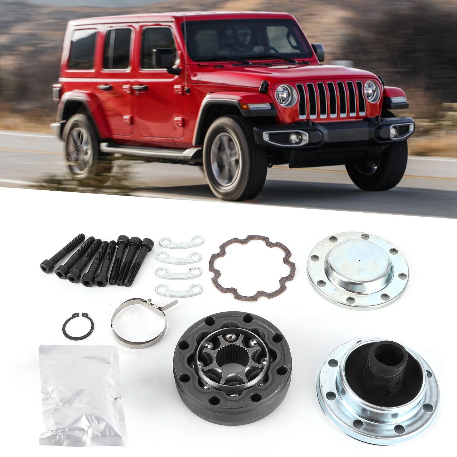 932-306 68022107AC 68022105AC Kit giunto omocinetico albero di trasmissione Testa albero per JK Wrangler 2007-2018 Giunto omocinetico albero trasmissione Giunto omocinetico albero