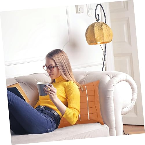 Miniatura 7 de Funda de almohada de cuerda de cuero, funda de almohada de piel sintética, almohadas decorativas para coche, fundas de almohada de granja, cojines