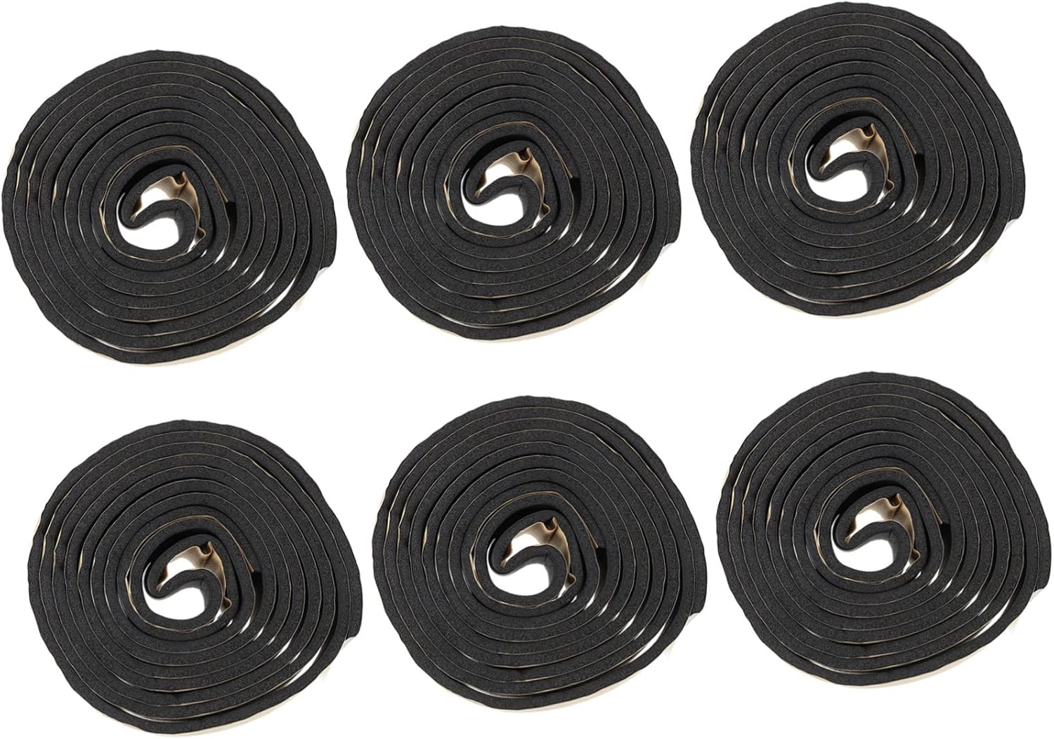 CORHAD 6pcs Rubber Foam Strip Roll Door Weather Sealer Water Pipes