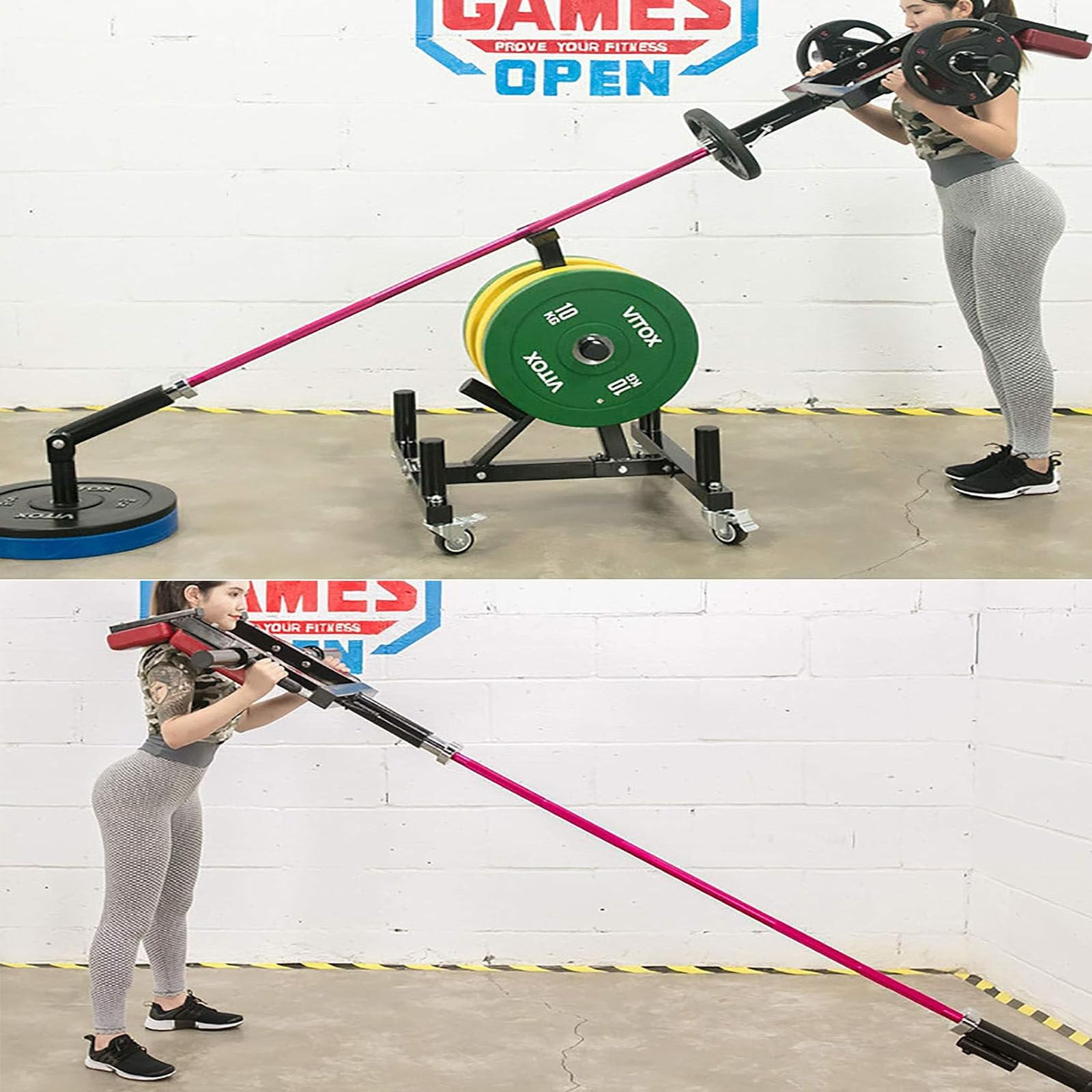 Drążek olimpijski przysiadów Fitness Squat Drążek olimpijski Przystawka do bezpiecznego drążka do przysiadów z ochraniaczami ramiona i ramiona do podnoszenia ciężarów Pasuje,Red