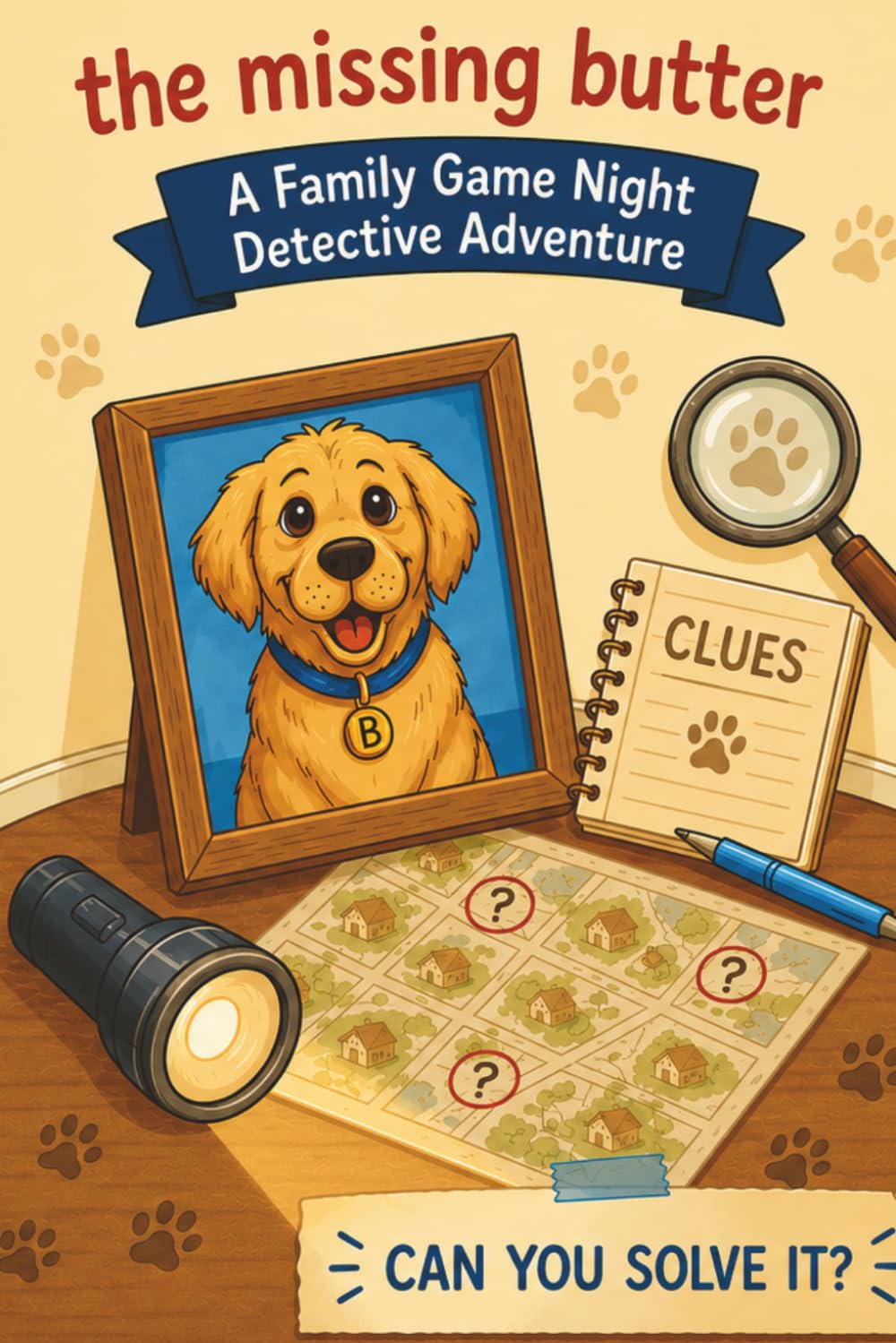 The Missing Butter | A Family Game Night Detective Adventure: Interactive Mystery Story for Kids Ages 6-10 | Scavenger Hunt Detective Game Fun for Birthday Parties & Family Game Night