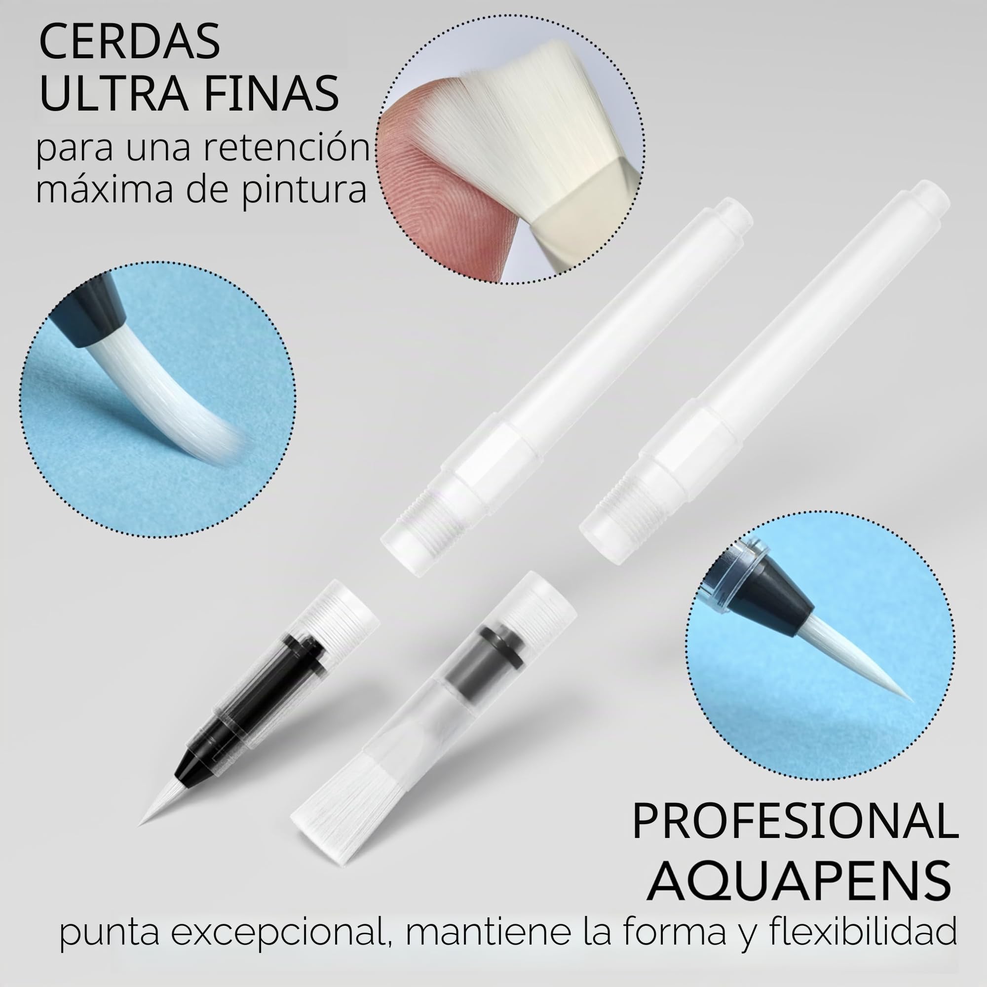 CHROMATEK Juego de 108 bolígrafos de acuarela, incluye bloc de 15 páginas y serie de tutoriales de video en línea, 5 Aquapens y 100 colores únicos, bolígrafos de pincel reales, fáciles de mezclar,