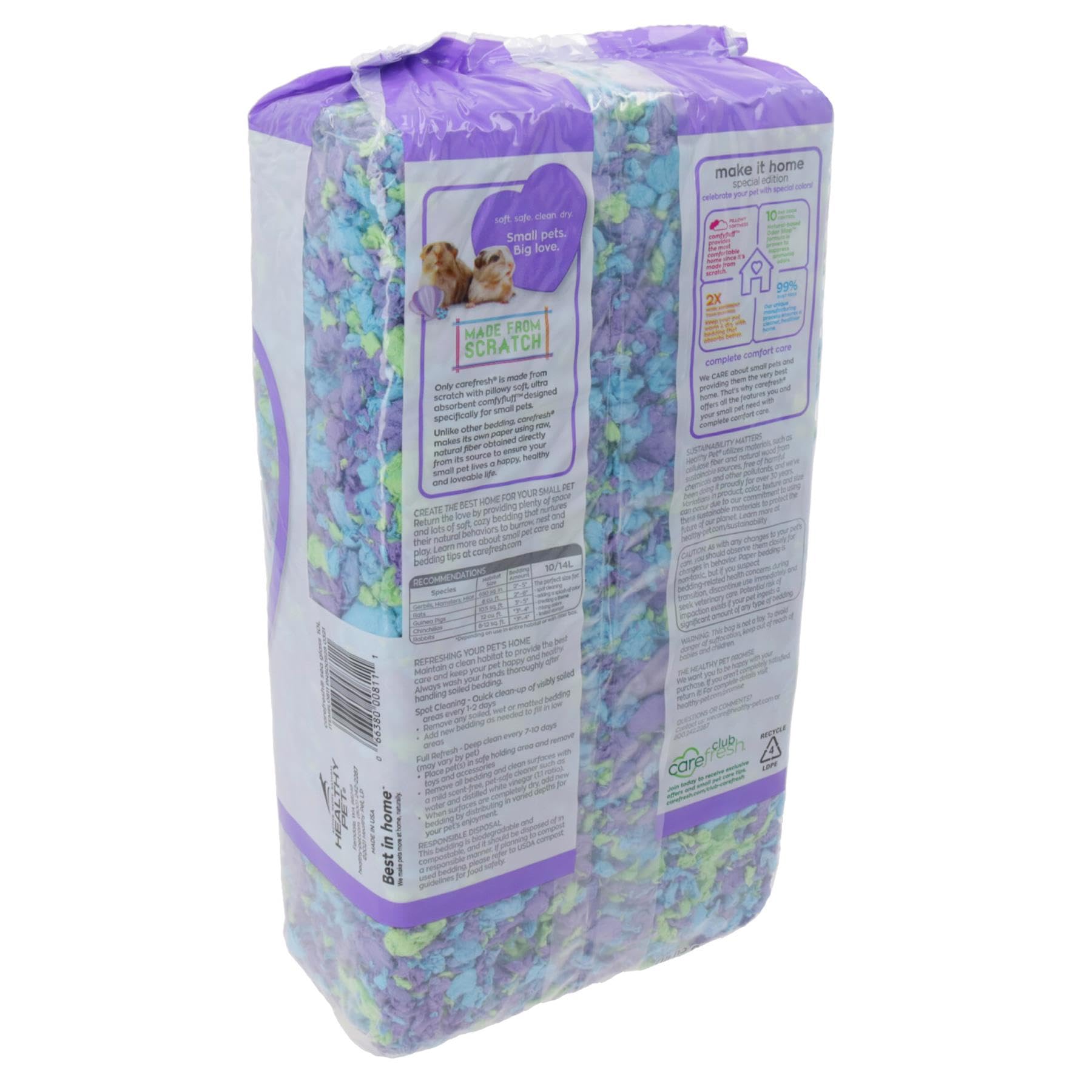 AB Tools Meerglas-Einstreu für Kleintiere, Meerkaninchen, 10 l, 99 % staubfrei, 4 Stück