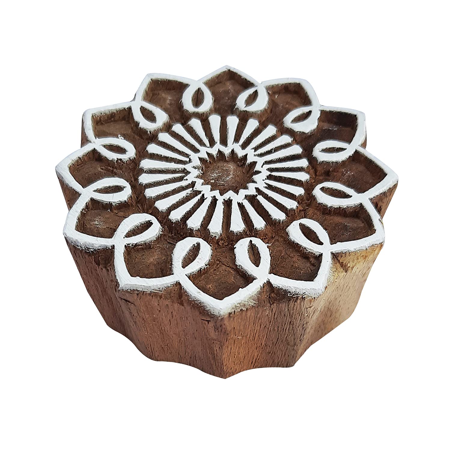 Royal Kraft Wooden Stamps DIY Fabric, Textile, Clay, Pottery, Paper, Henna Printing Blocks THBtag154