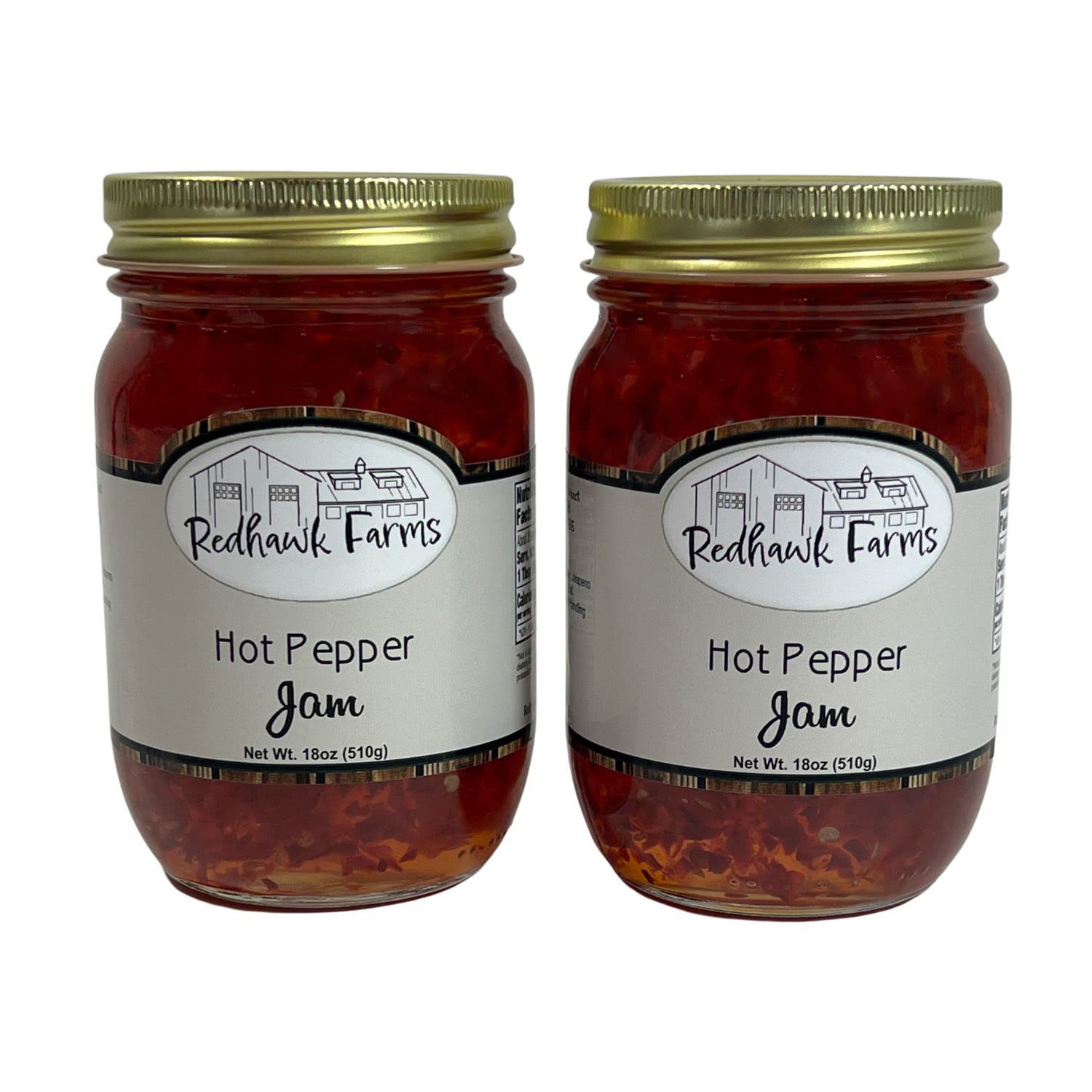 Redhawk Farms Hot Pepper Jam All Natural, NonGMO, Gluten