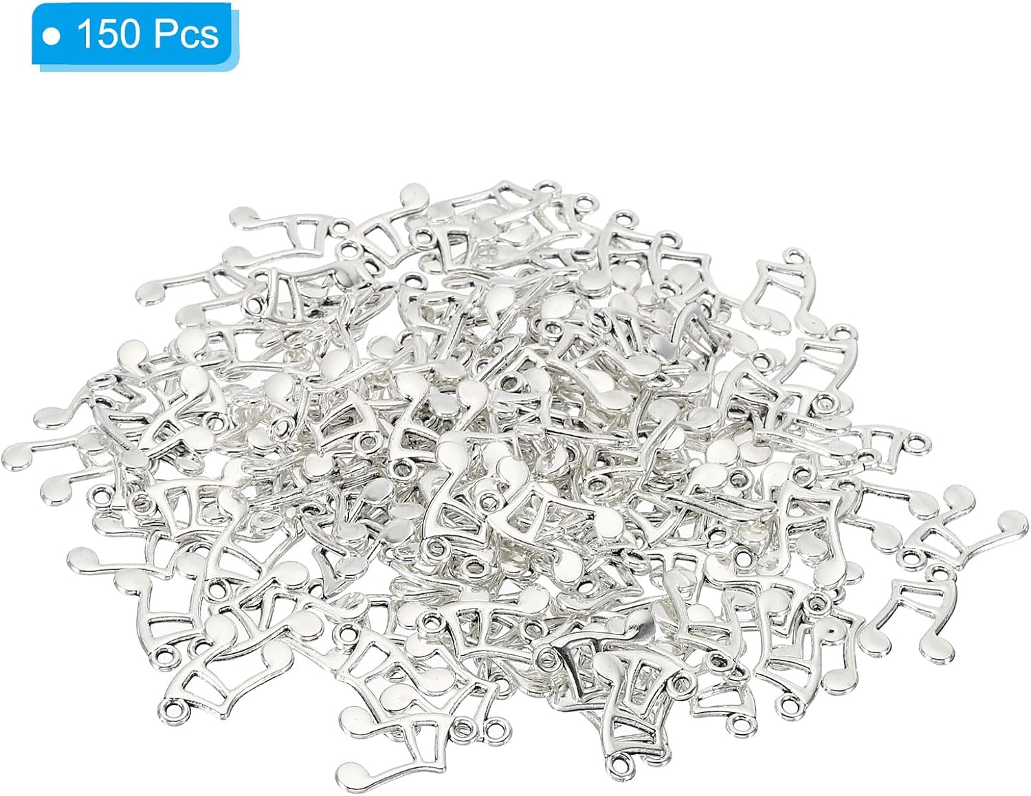 PATIKIL 150pcs Musical Charm Mini Music Pendant Charm Bulk Metal Instrument Notes DIY for Jewelry Making Bracelets - Image 3