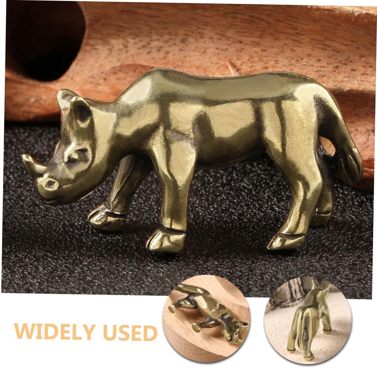 Amazon.co.jp: HAKIDZEL 真鍮製サイの像 ミニチュア動物の装飾品