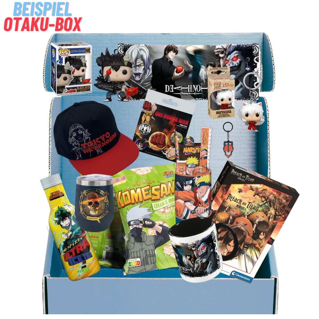 [Anime-Box] Chibi - Box / Exklusive Fanbox – Sammlerbox mit 6 Merchandiseartikeln, Figuren & Collectibles für leidenschaftliche Anime-Fans - Ideale Geschenkidee für Animefans (Chibi-Box / Klein)