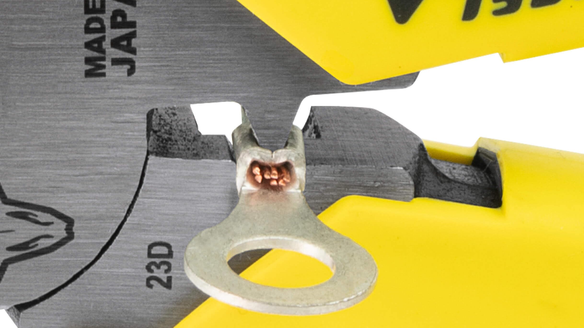 Tsunoda PP-200ATG - Alicates de energía eléctrica, 7.9 pulgadas, 331 g, acero inoxidable, ancho de corte 0.4 cm, con función de crimpado