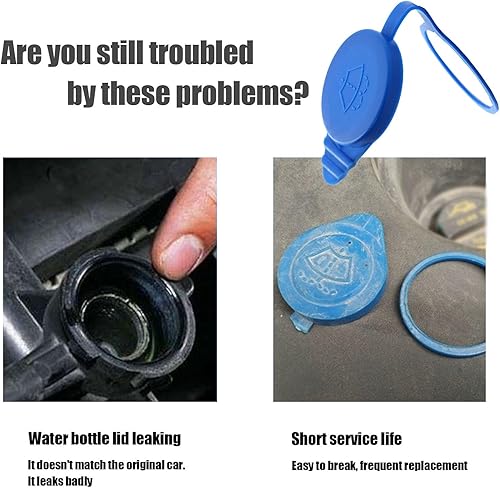 Miniatura 6 de Pack-1 - Funda para limpiaparabrisas de automóvil, tapa de tanque de depósito de líquido para limpiaparabrisas de automóvil, compatible con cubierta