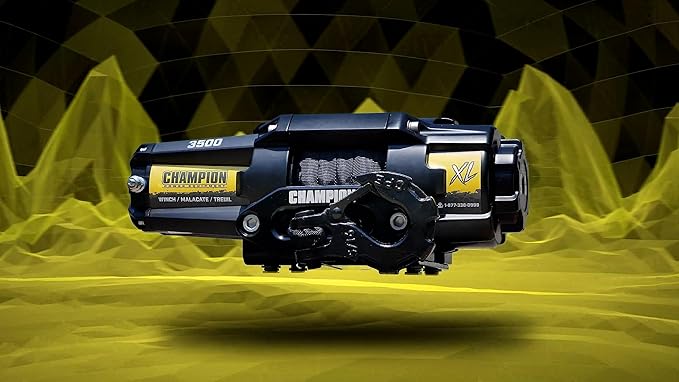 Champion Power Equipment Kit de Winche Sintético 3500 lb para ATV/UTV miniatura 6