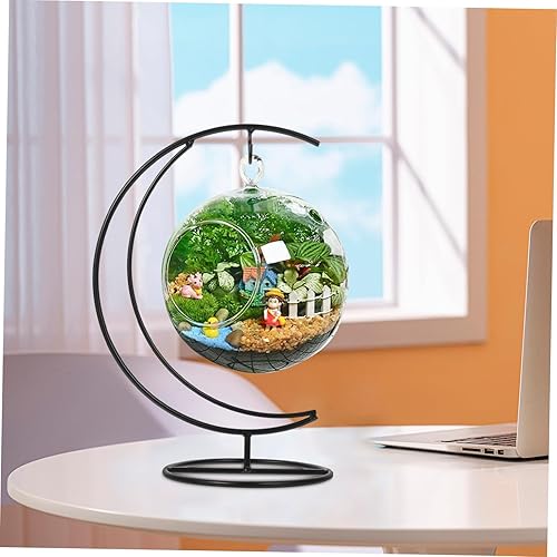 Miniatura 3 de Soporte de adorno de metal Soporte colgante de hierro Soporte de estante Soporte de planta de aire Soporte de globo de vidrio colgante Soporte