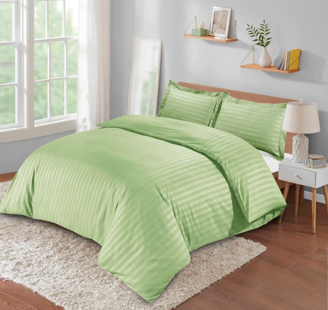 Casabella Satin Stripe Duvet Cover Sets - Image 2