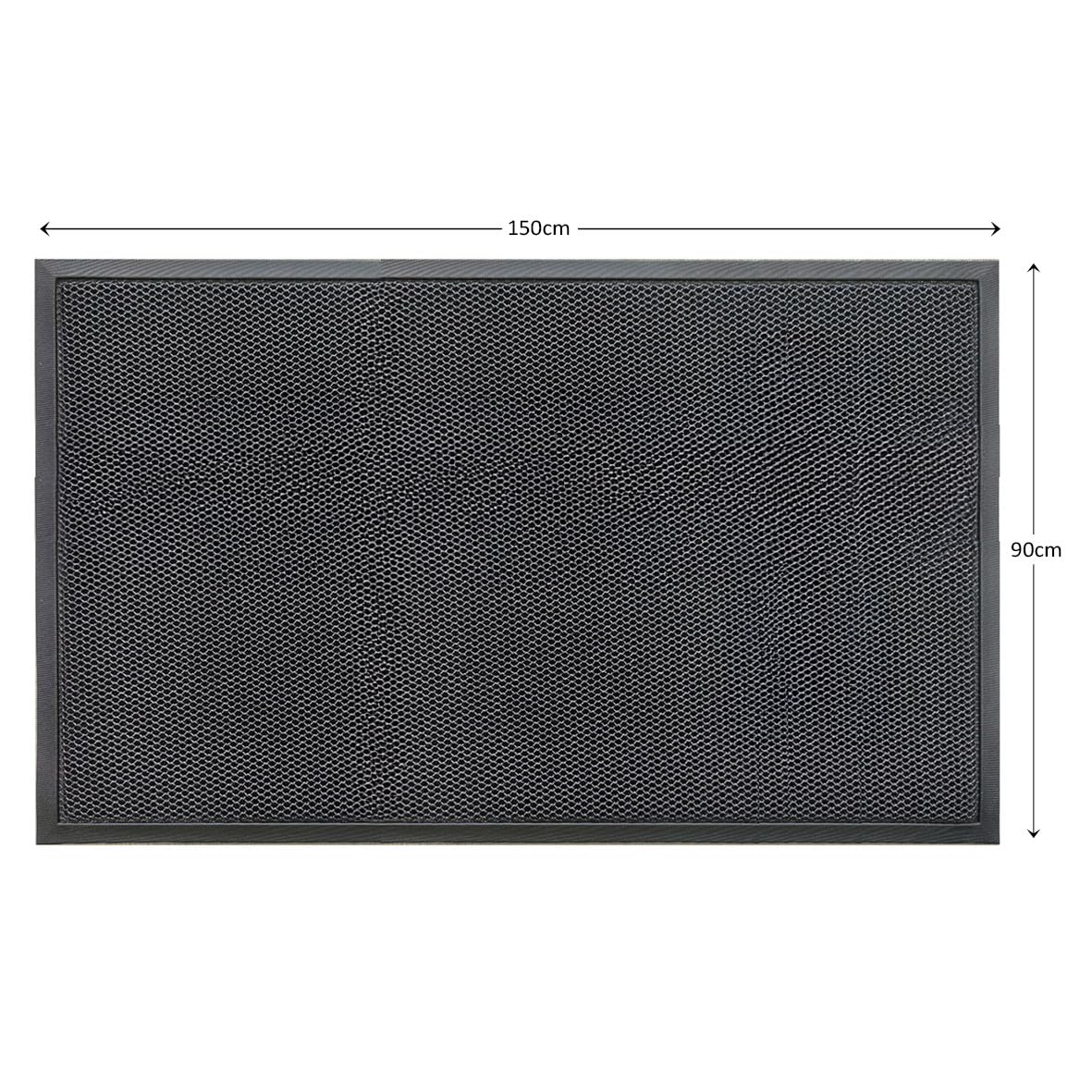 Nicoman 3D Mesh Door Mat, Heavy-Duty Dirt Trapper Floor Matt for Indoor/Outdoor, Entrance Patios Garden Garages, Low-Profile - Image 2