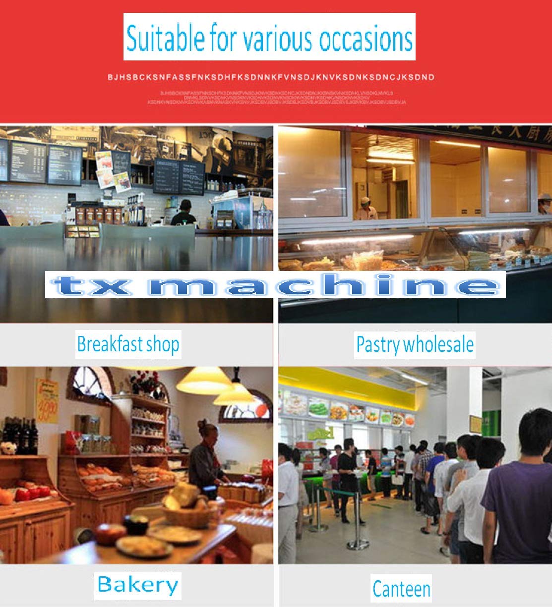 TX txmachine 20L Impastatrice Ribaltabile 1.1KW Impastatrice Planetaria Multifunzione Robot da Cucina Mixer Mescolando macchina 2 velocità (110V/60HZ)