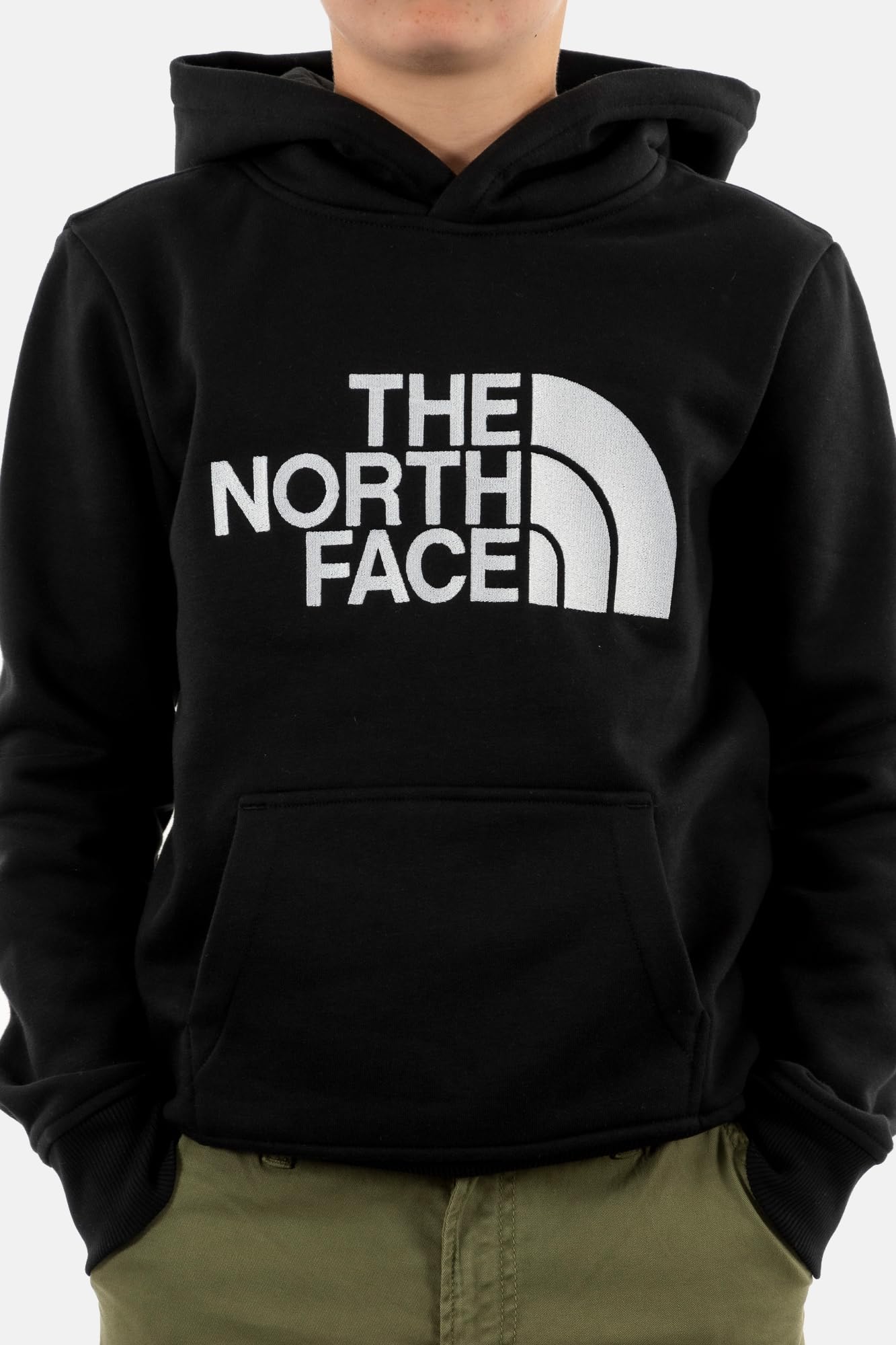 THE NORTH FACE Felpa da Ragazzo con Cappuccio Drew Peak Nera Codice NF0A89HHJK3