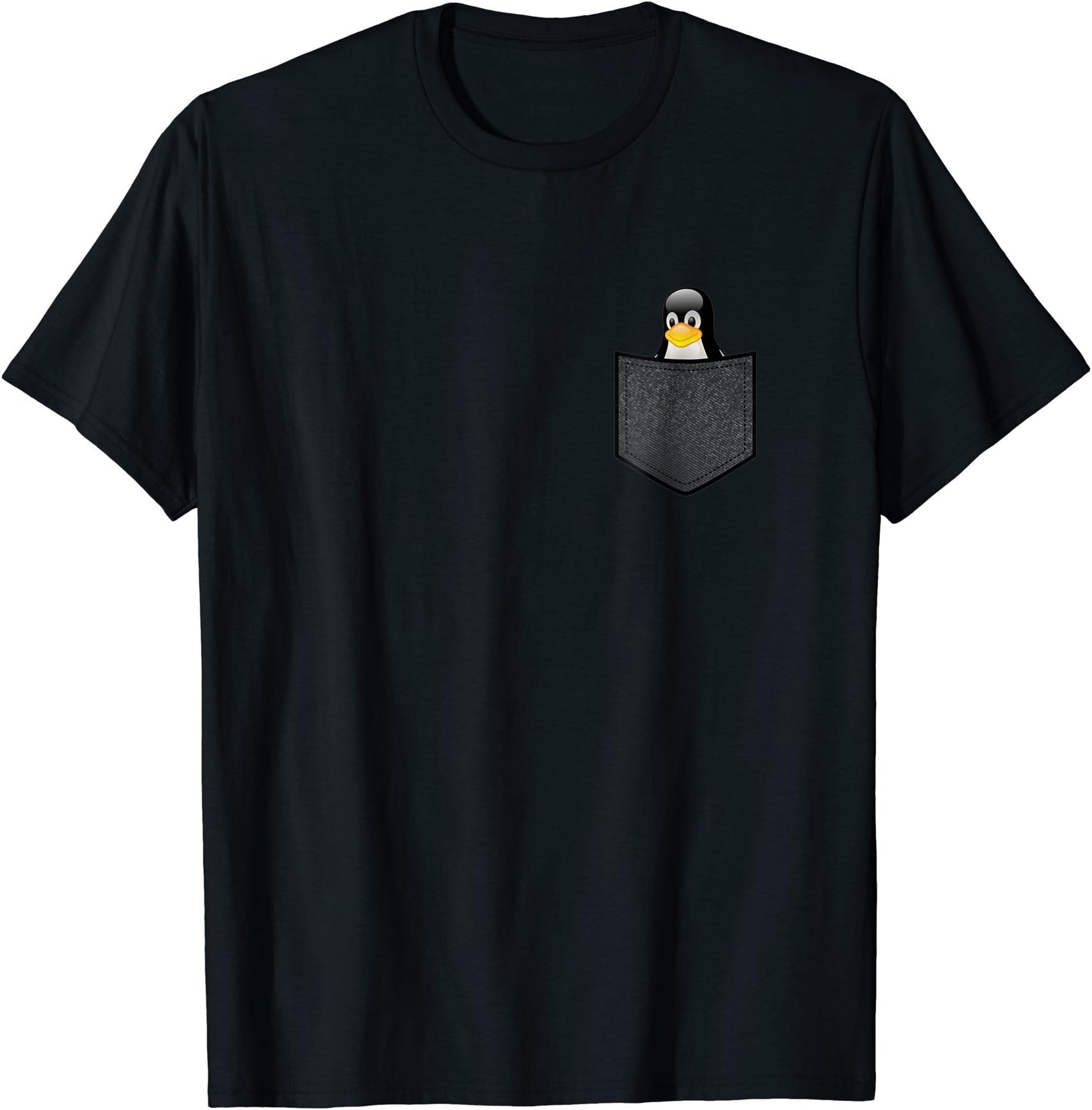 NordNerdzTux Linux Penguin T-Shirt - Men's Adult Unisex Black Small Classic Fit Short Sleeve T-ShirtOEKO-TEX STANDARD 100