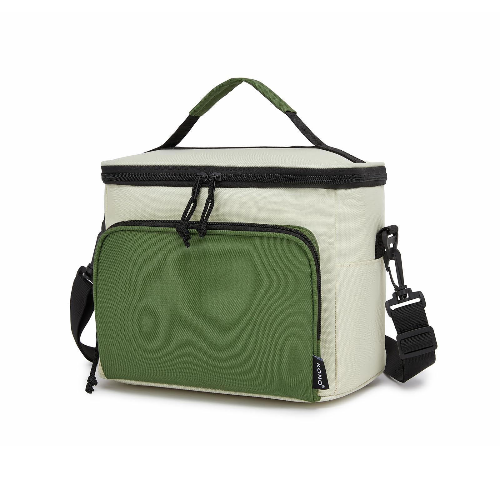 Kono Insulated Lunch Bag, Wide Opening Lunch Box, Soft Cool Bag, 9L