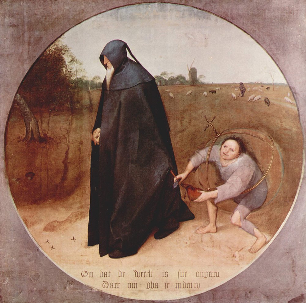 Cuadro de Pieter Bruegel en marco marrón pequeño de calidad de archivo