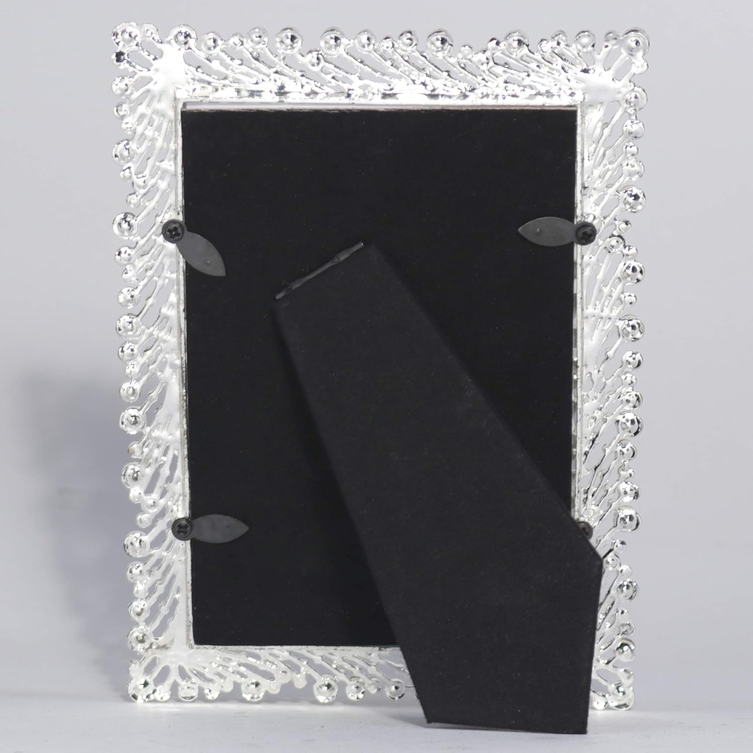 Lawrence Frames 4x6 Jasmond Silver Metal Crystal Spray Picture Frame