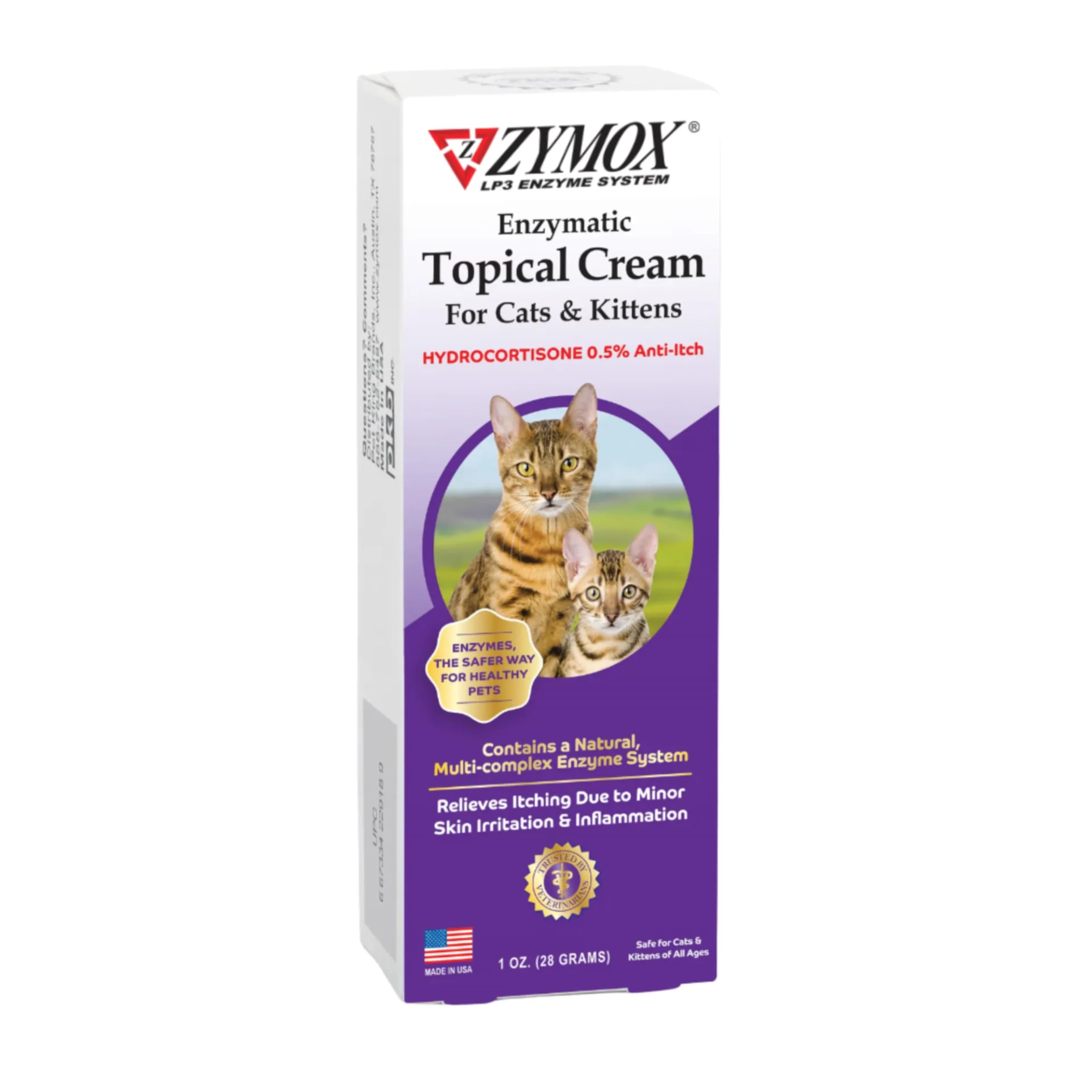 Zymox Cat & Kitten Topical Cream .5% Hydrocortisone