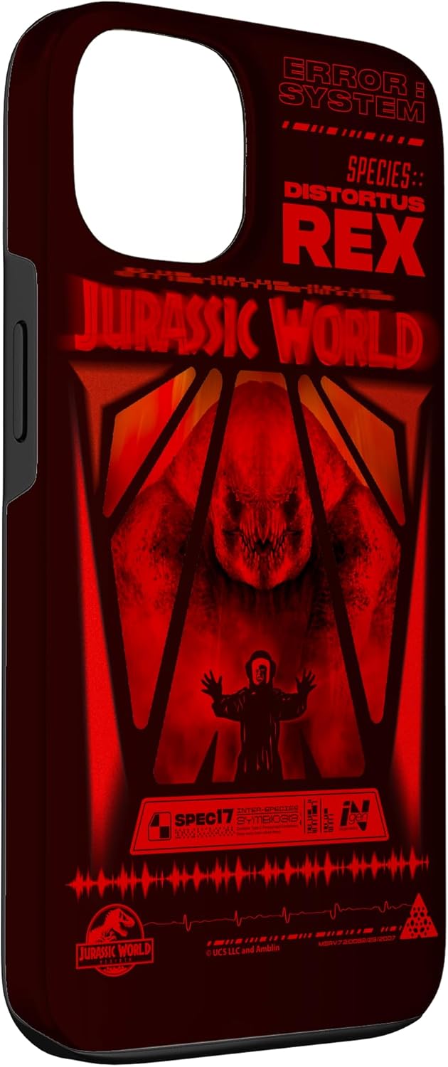 Jurassic World Rebirth Distortus Rex System Error Case for iPhone 13
