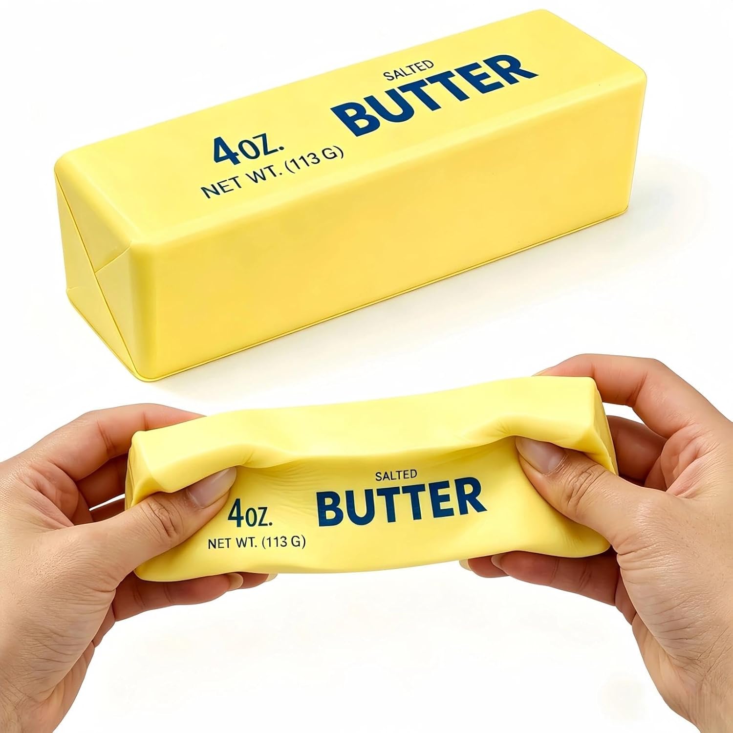 Butter Squishy, Slow Rising Squishy Butter Stick, Realistic Butter Shaped Squeeze Toy Slow Rising Squishies for Stress Relief Fidget Toys (1pcs)