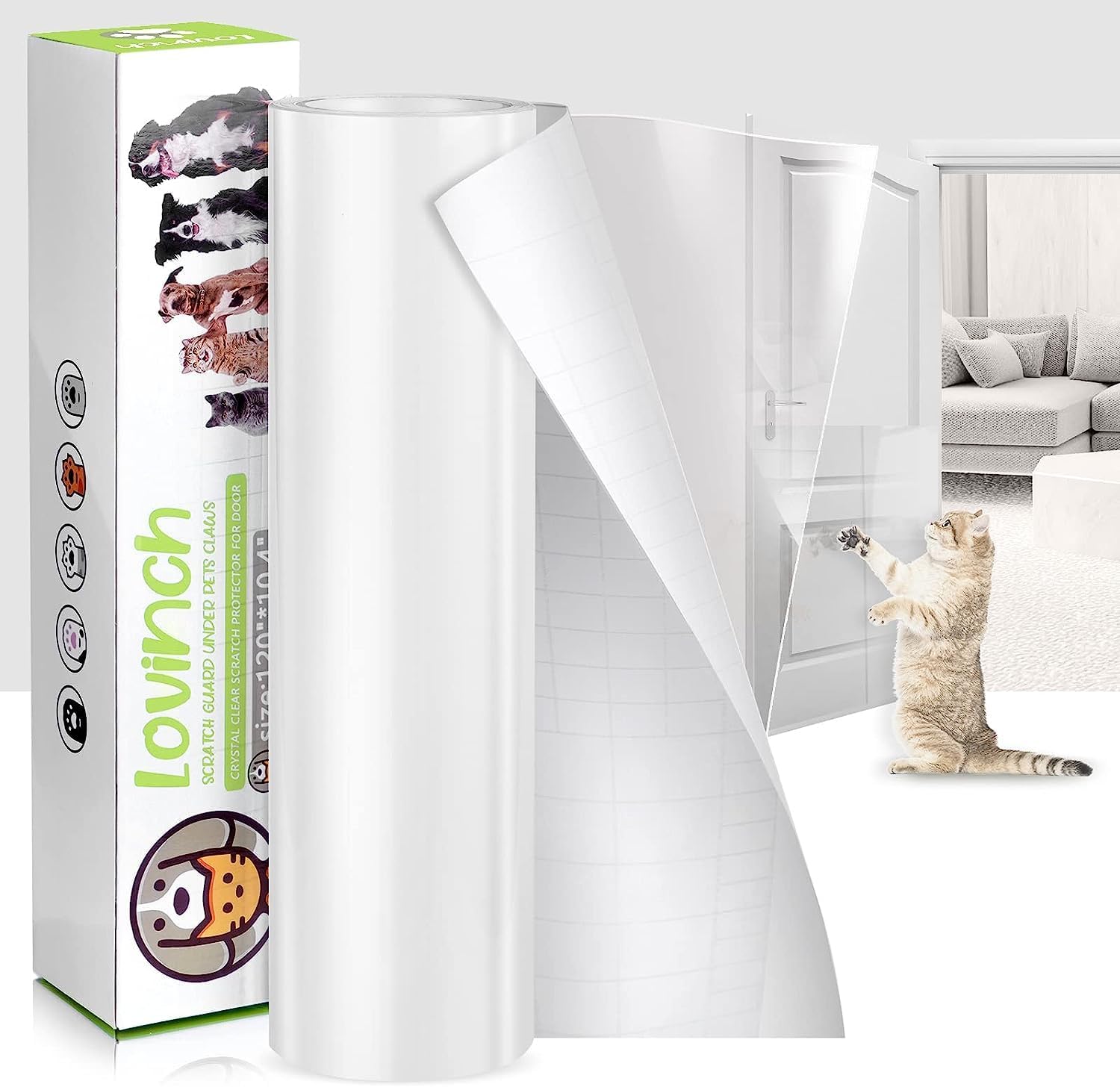 Lovinch [Thickened Vinyl] Cat Scratch Furniture Protector