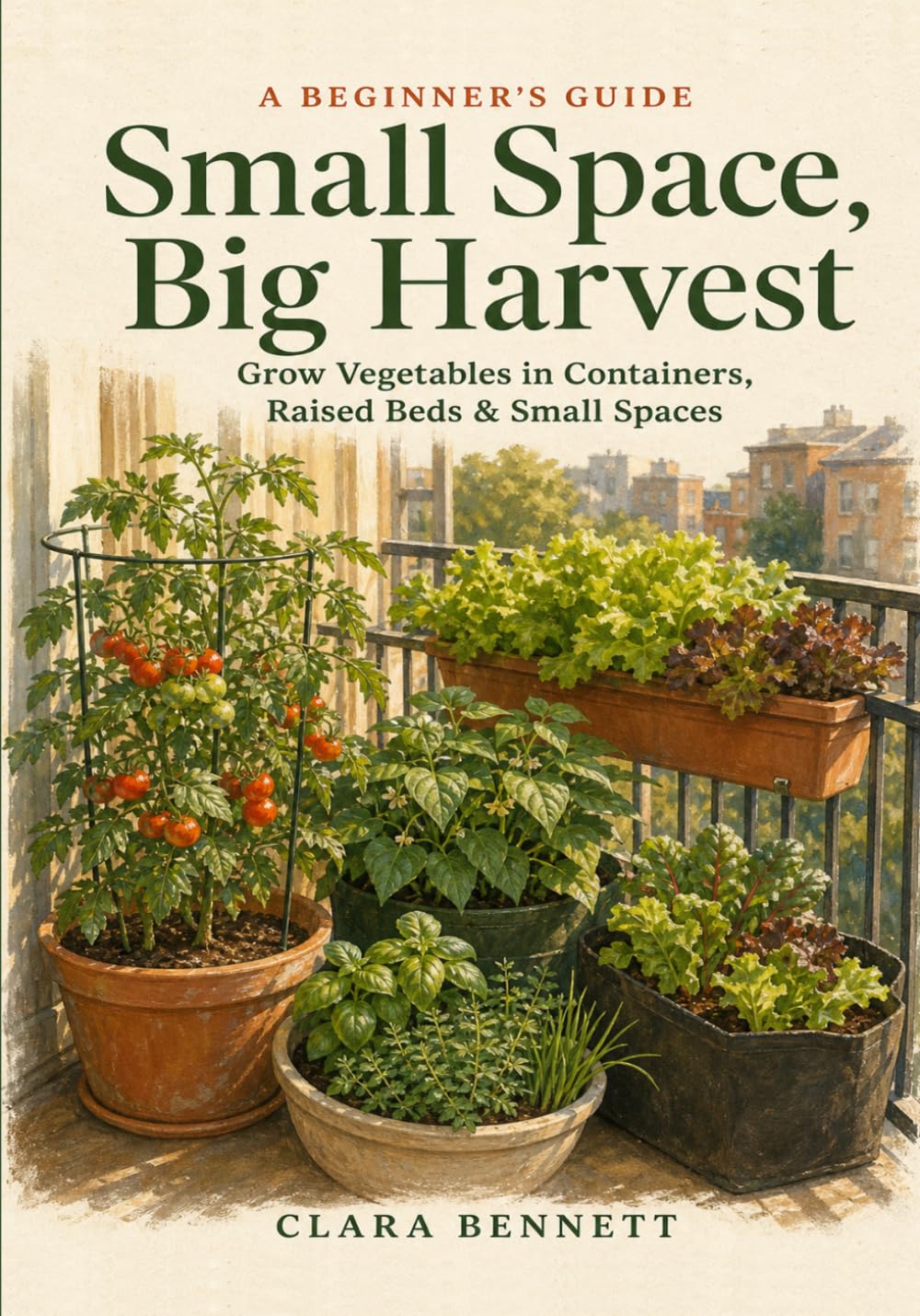Small Space, Big Harvest: A Beginner's Guide to Growing Vegetables in Containers, Raised Beds & Small Spaces — on Any Balcony, Patio, or Sunny Corner