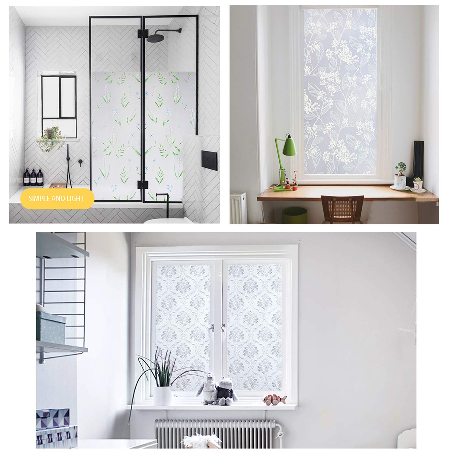 Hengda Finestra Anti Ultravioletta 90x200cm 3D Pellicola Elettrostatica Adesiva Libera Di Vetro Sigillante Domestico Scala Decorativa 63600561