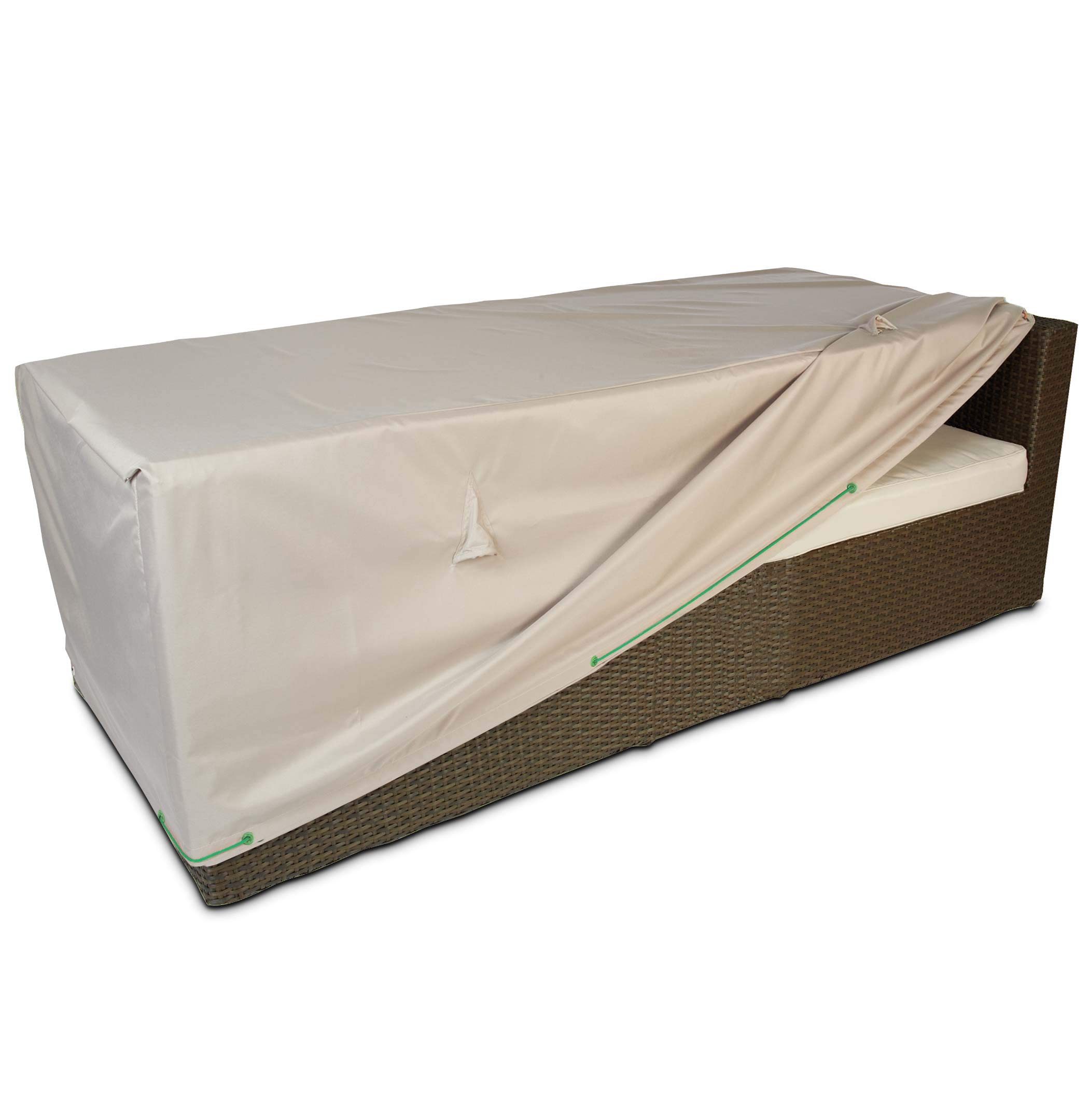 Cov'Up Housse de Protection de canapé de Jardin 205 x 75 x 60 cm, Taupe