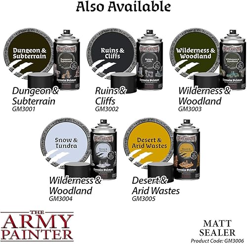 Miniatura 6 de The Army Painter GameMaster - Sellador de terreno sellador Matt, (10 onzas) - Imprimación de pintura en aerosol mate con imprimación de relleno mate