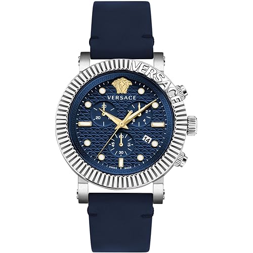 Versace V-Chrono Classic Collection Luxury Mens Watch Timepiece