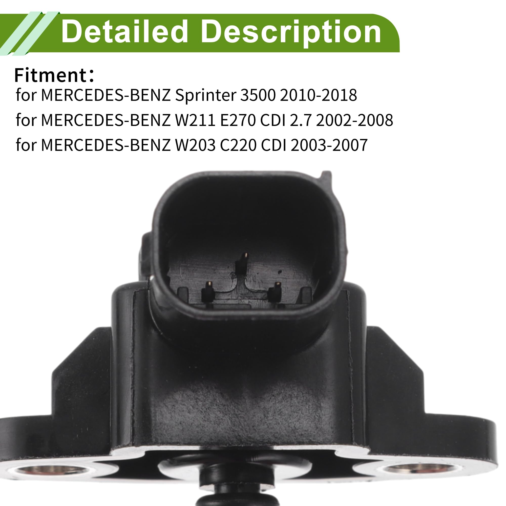 Capteur De Pression D'Admission MAP Pour Mercedes Sprinter 10-18 | Pour Mercedes-Benz W211 E270 CDI 02-08, Pour Mercedes-Benz W203 C220 CDI 03-07, OE: A0061539928/A0061531528/A0041538428