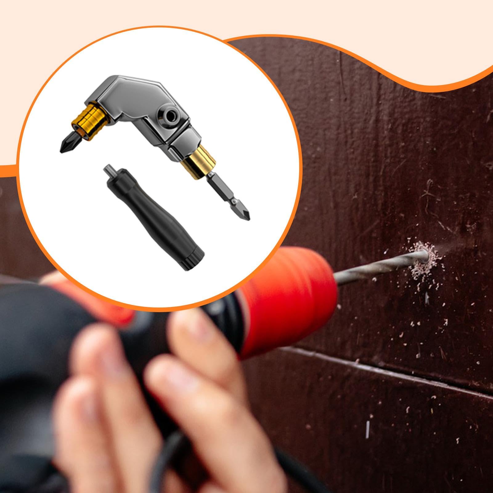 Adaptador de ángulo Recto para Taladro Eléctrico, Accesorio para Herramienta de Extensión, Pieza Convertidora, Acero de Alta Resistencia, Adecuado Par, S