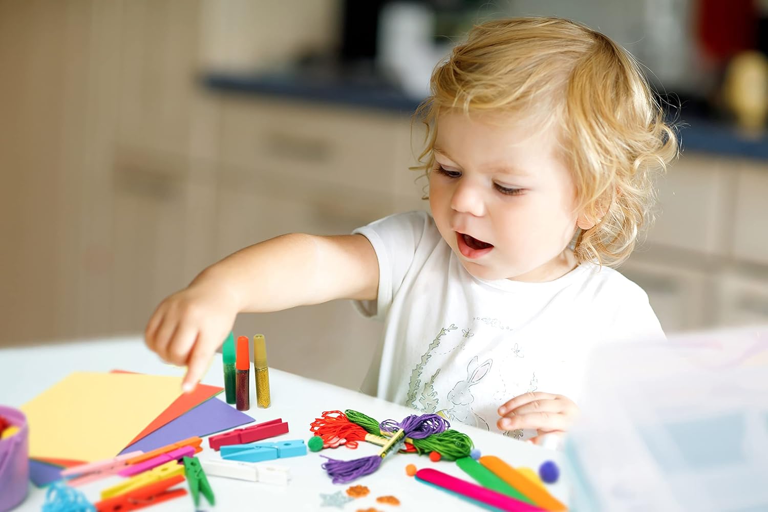 Olly Kids Jr. Arts and Crafts Supplies for Kids Ages 2 3 4 - Ideal for Open-Ended Art and Craft for Toddlers, Preschoolers and Kindergartener- DIY Craft Supplies for Homeschool : Arts, Crafts & Sewing