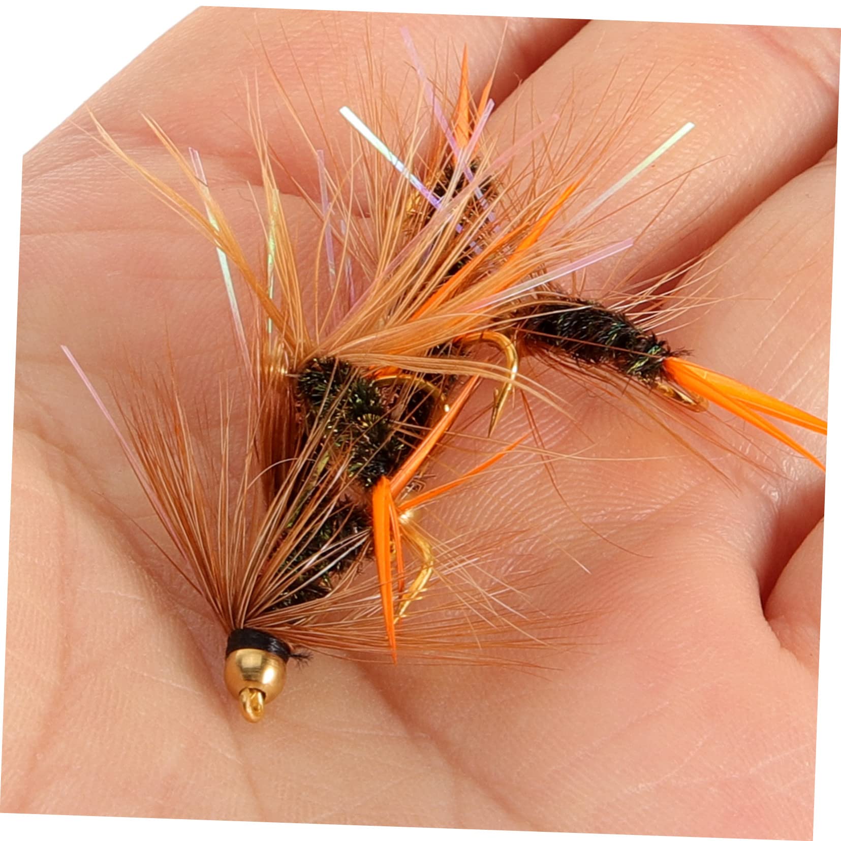 POPETPOP 48pièces Hameçons Bioniques avec Flottabilité pour Mouche Accessoires De Artificiels pour Truites Saumons Et Perches