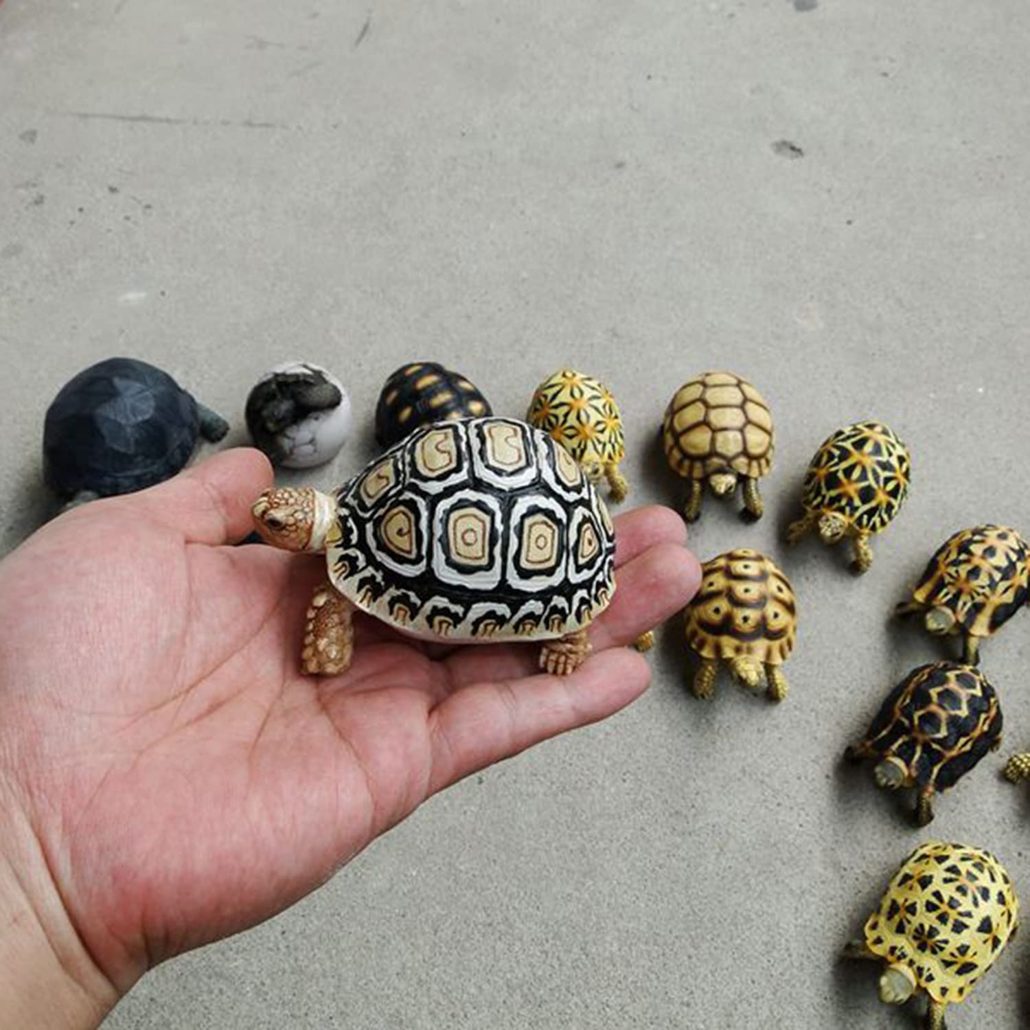 Amazon | Bignick 亀 カメ 動物 模型 縁起物 吉兆 置物 飾り