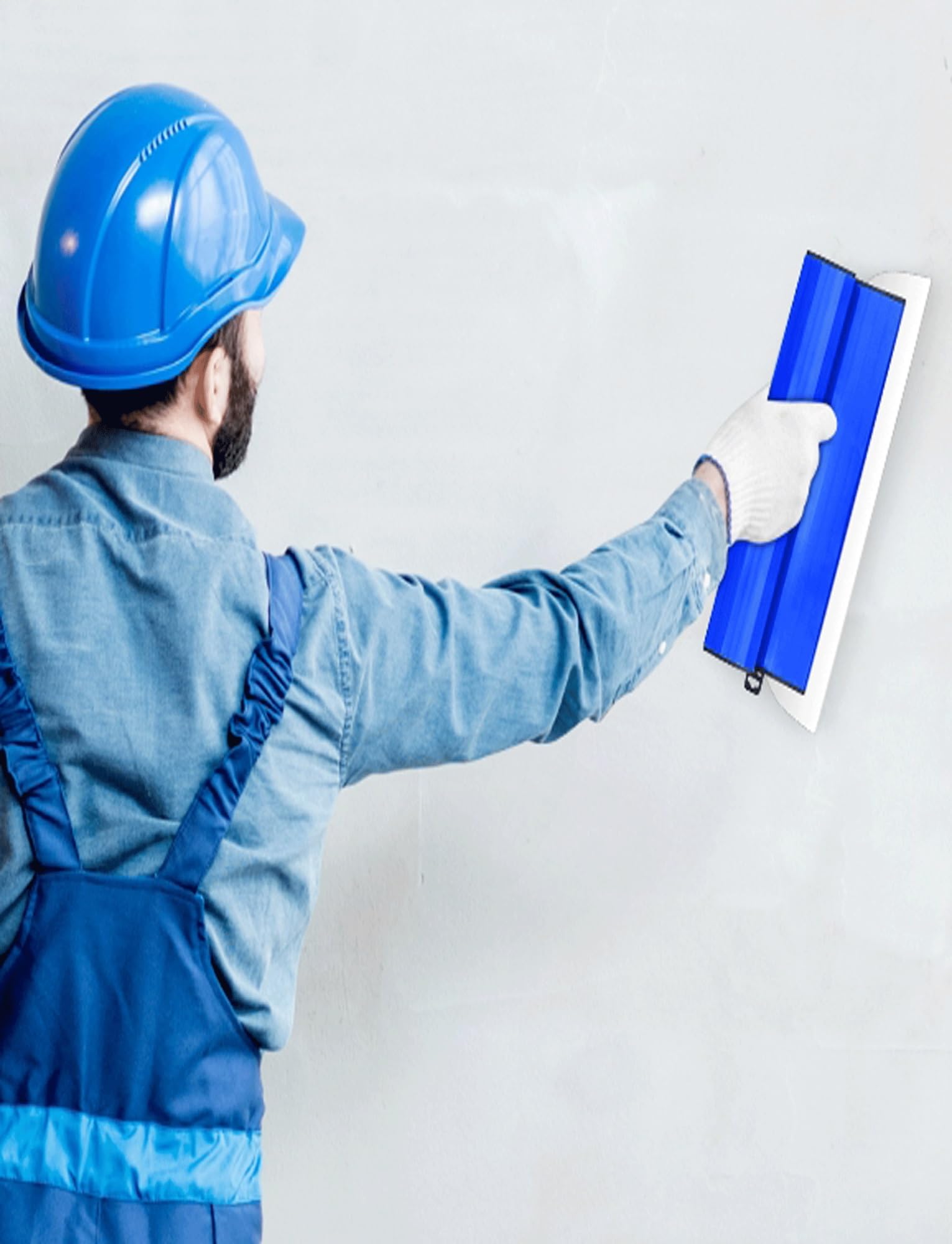 Générique Fliesenkelle, Blau, Spatel aus Edelstahl für Handwerkzeug, Glättspachtel, Wandplatte (80 cm/31 Zoll)