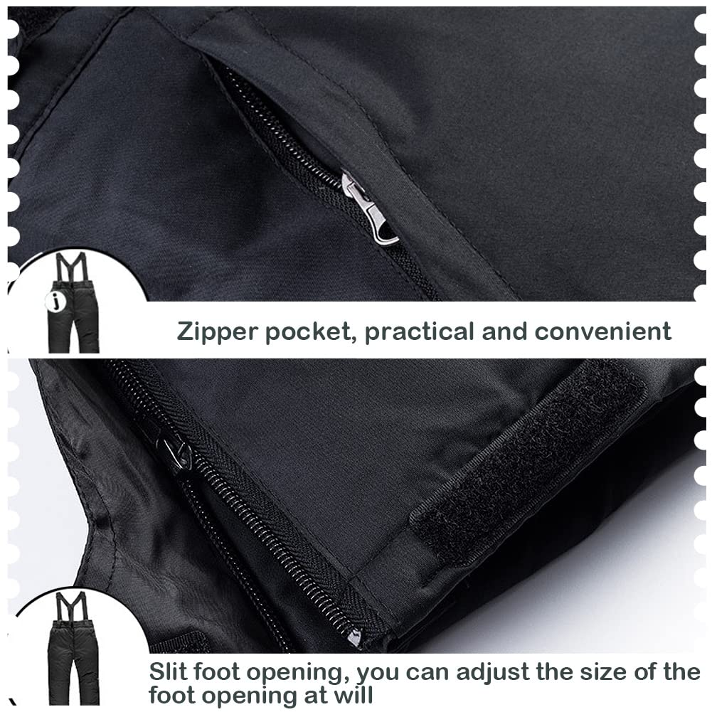 Mädchen Skianzug Winddichter Wasserdichter Schneeanzug Jungen 2 Teilig Winter-Skijacke mit Kapuze + Skihose