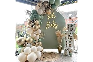 Sage Green Balloon Arch Garland Kit: Enchanting Boho Decor