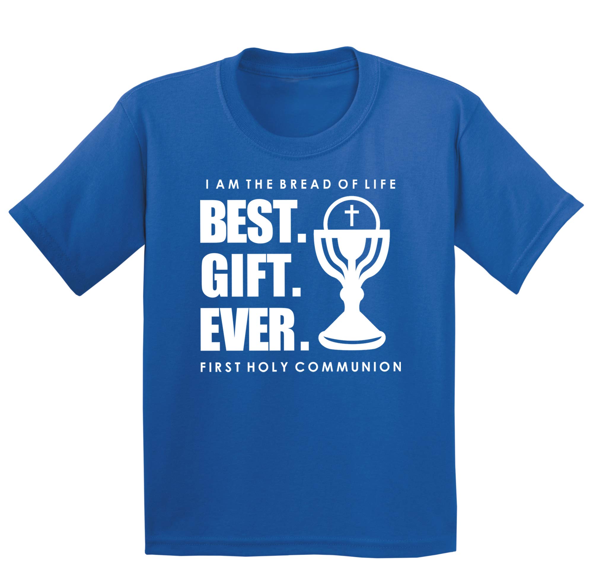 First Holy Communion T-Shirt for Boys and Girls, Catholic Sacrament Gift