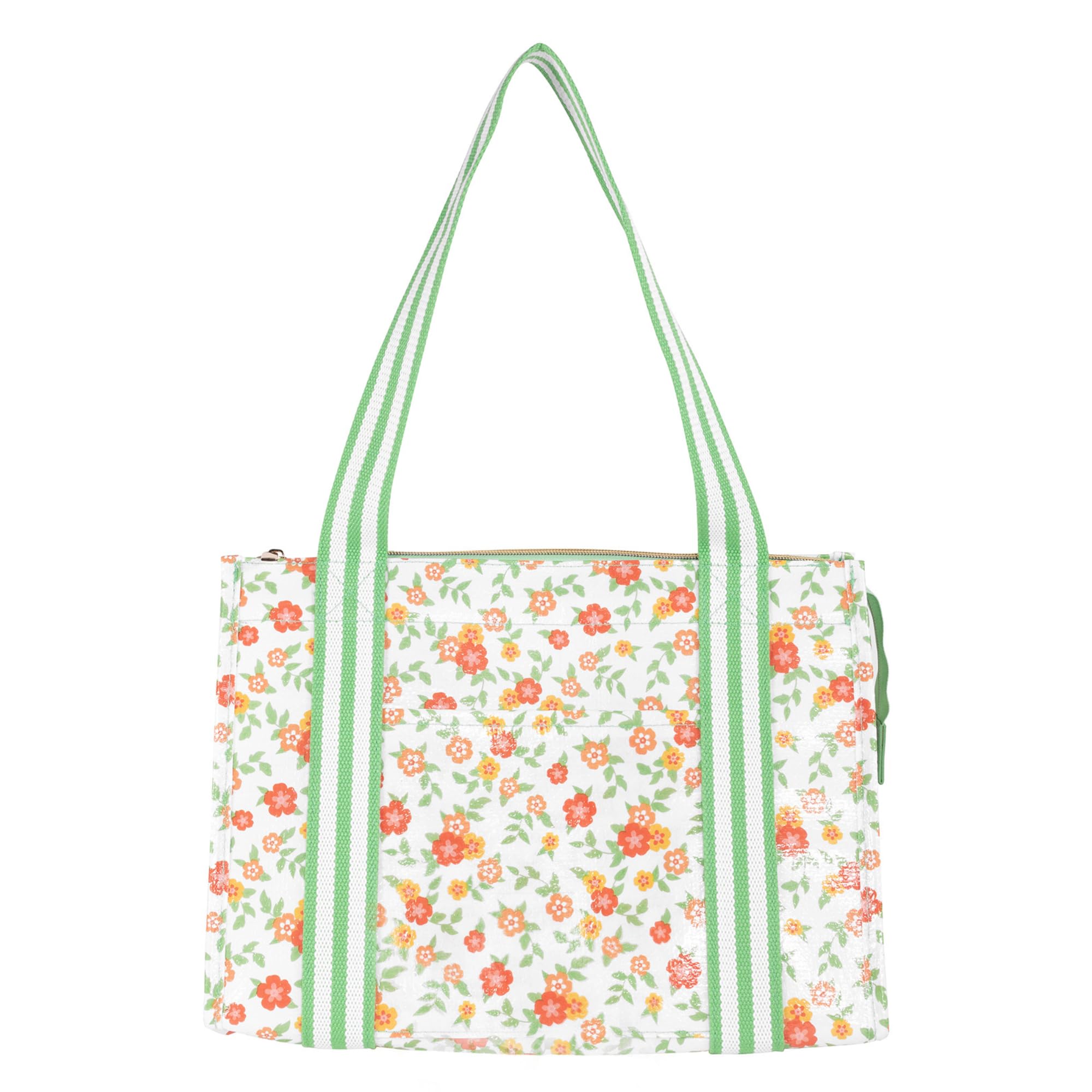 Martha Stewart Large Lunch Bag, Insulated Lunch Box for Women, Small, Water-Resistant with Comfortable Carry Straps, Small Cooler Measures 14" x 8" x